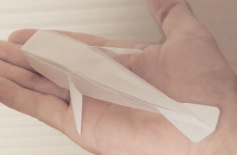 whale origami