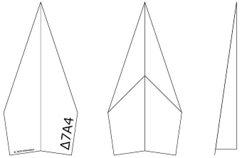 paper airplane 「Δ7A4」